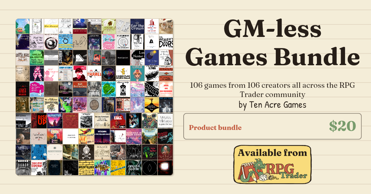 GM-less Games Bundle on RPG Trader